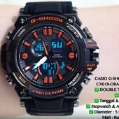 Чоловічий наручний годинник Casio Чорний\Помаранчевий екран!!!