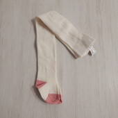 Молочні колготи з рожевою пяткою primark