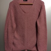Свитер теплый вязаный