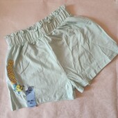 Легкі дитячі шорти русалонька на 2-3 роки. дитячі шорти primark 6782
