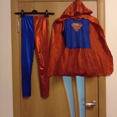 Красивое карнавальный костюм Супергерл, платье на 7-9 лет