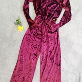 комбинезон нарядный велюровый 152см подросток