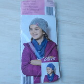 Двостороння шапка + шарф снуд.Alive. Німеччина. 110/122