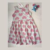 Літній сарафан з сердечками. сарафан для девочки (3 - 7 років) 4618