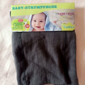 Красиві колготи для малюка темно-сірого кольору 74/80. утеплені знижка 7926