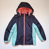 Зимняя лыжная теплая куртка для девочки La Redoute Франция снеговая юбка