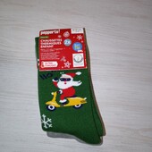 2 пари. Підліткові новорічні махрові шкарпетки Pepperts. Модель та розмір на вибір