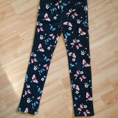 Красивые штанишки микровельвет для девочки h&m бабочки