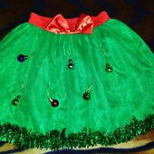 Карнавальна спідниця Ялинки 4-6 років