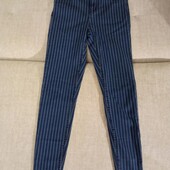 Джинси скіні у смужку