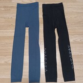 Двоє теплих лосін на флісі+ брючки для дому.
