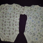 Бодіки для малечі р.56, 62. Нові.