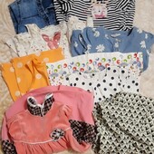 набір платтячків на 4/6 року (7 шт плпття+1 ромпер)