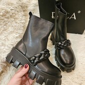 Стильні зручні черевики з м'якенької екошкіри якість супер