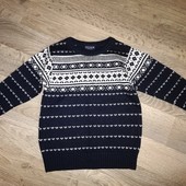 Теплый свитер на мальчика 4-6 лет