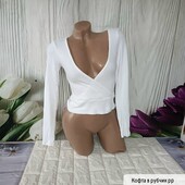 Кофта на запах в рубчик