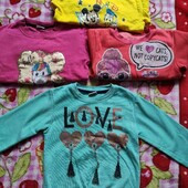 Пакет одягу для дівчинки, світшоти, реглан