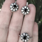 Шикарний срібний набір прикрас