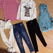 Величезний пакет речей нових речей та сток на дівчинку 134/146 брендове та нове