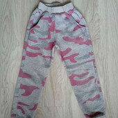 Smile girl теплые штанишки джоггеры с карманами на девочку рост 110/116 см