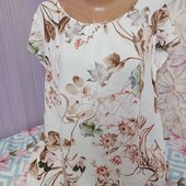 Ніжна натуральна блуза Жіноча. Обг 106 чудова