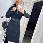 Теплое платье -поло / качество люкс