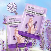 Зволожуюча та поживна маска-рукавичка для рук з лавандою Sadoer 1 пара