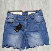Esmarа брендовые джинсовые шортики цвет синий размер S евро 36/38