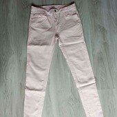 Calliope брендовые стильные джинсы цвет пудра размер S M