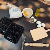 миниатюрный набор для выпечки для кукольного домика, коллекционные миниатюры