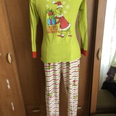 Пижама, комплект, костюм, 100% коттон, M. dr.seuss. grinch. в ідеалі