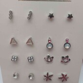 Набір сережок Trendz — 8 пар для кожного настрою