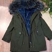 Натуральна парка для дівчинки 6-7 років