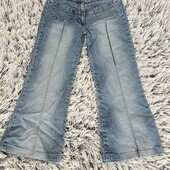 Модные джинсы клёш для девочки рост 140
