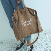 Вельветовий шопер сумка