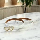 жiночий пасок "гвоздик" 1,5см (еко-шкіра)