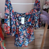 Блуза в квітковий принт Quiz розмір 14(42)