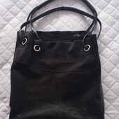 Вмістка сумка. Замш. Шкіра