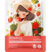 Зміцнююча тканинна маска для обличчя Sadoer strawberry 25 г