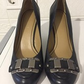 Брендові туфлі на високій танкетці nine west. розм. 37 (24 см)