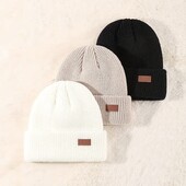 Стильна тепла шапка, універсальна, 2 кольори на вибір