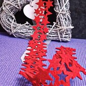 Фетровая гирлянда растяжка Звезды