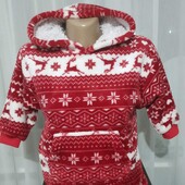 Флисовый худи для девочки 3-4 года