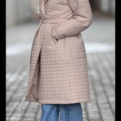 Женская стёганая удлиненная куртка р.50/58. Два цвета!