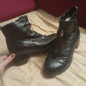 Шкіряні зимові чобітки!37р