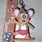 Брелок Джерри на скейте подвеска на сумку, рюкзак, ключи том и джерри, tom and jerry