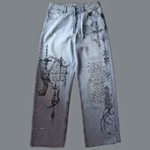 Джинси(кастом ручної роботи)