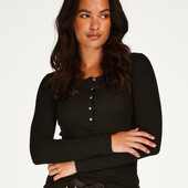 Hunkemoller! Домашній жіночий реглан, лонгслів S black! Лот 12