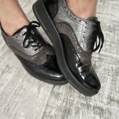 Мягкие, легкие удобные туфли ботинки оксфорды с кожаной стелькой 37р