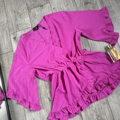 Розпродаж магазину! крута блуза валан рюші є лямки для поясу, пояса нема